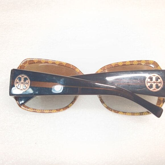 Tory Burch TY7004 Brown Gradient Polarized Sunglasses 58mm Excellent Cond - Picture 6 of 11